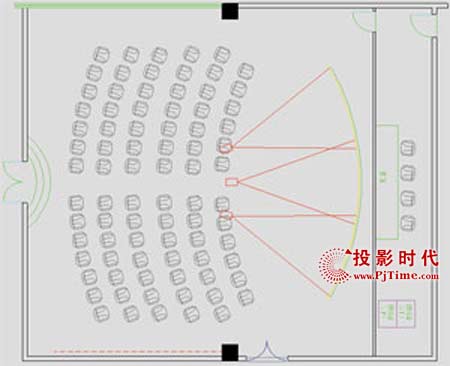 三通道柱幕投影向人們展示了中山火炬開(kāi)發(fā)區(qū)的宏偉藍(lán)圖