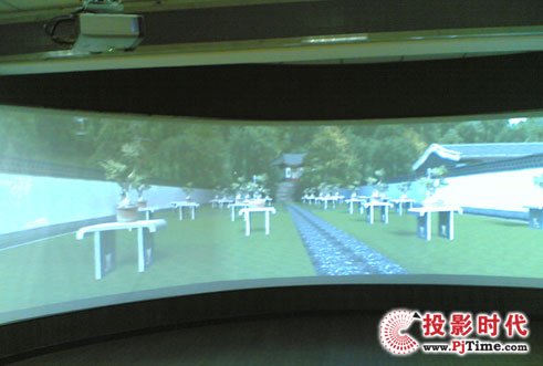 北京航空航天大學兩通道柱幕立體解決方案
