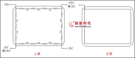 五線電阻觸摸屏的原理和特征