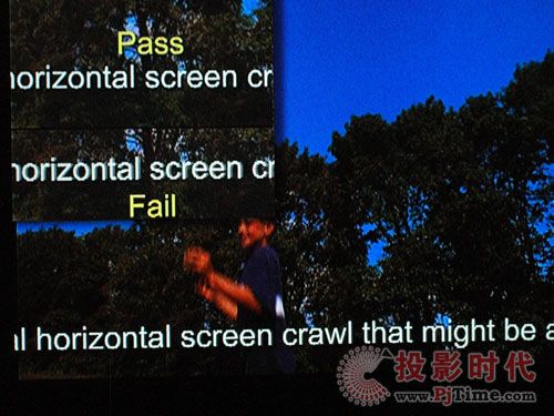海信TLM47V88GP藍(lán)媒液晶電視3:2電影轉(zhuǎn)換、抗鋸齒和抗噪點(diǎn)測試