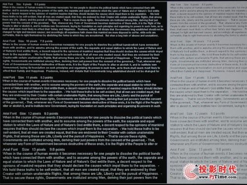 富可視IN3186投影機演示效果