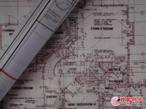 富可視IN3186投影機演示效果