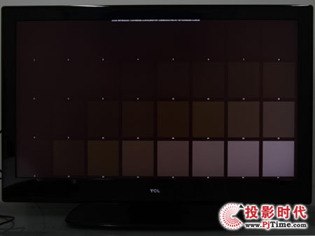 TCL L46P10FBE藍光互聯網電視：灰階對比度測試