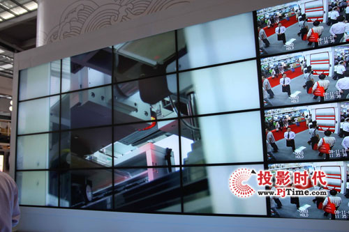長虹液晶拼接顯示墻亮相安博會2009