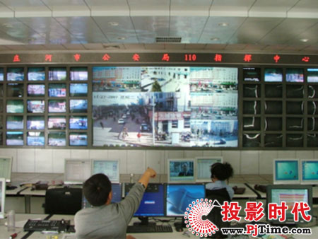 遼寧省莊河市大屏幕系統(tǒng)整屏顯示4.5米（長）×2.46米（高）