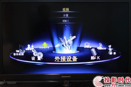 創維42E96RS電視主頁 外接設備