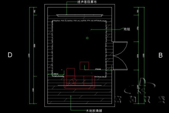 （家庭影院CAD設計圖）