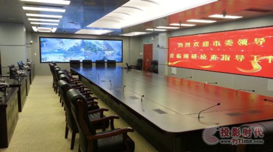 廣西南寧市人民政府應用等離子拼接屏