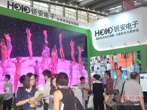 深圳安博會，銳安電子液晶大屏助陣
