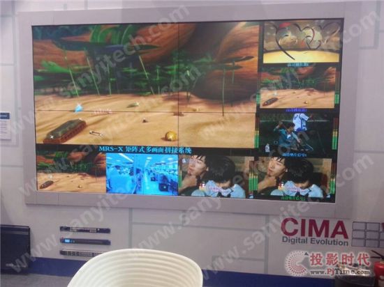 “CIMA等離子拼接顯示屏幕演播室背景墻系統”亮相2014年CCBN