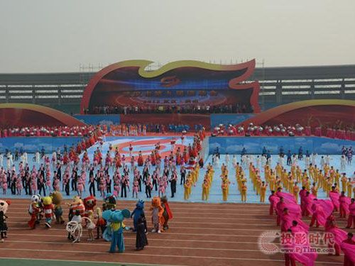 彩訊LED大屏助力武漢市第九屆運動會開幕式