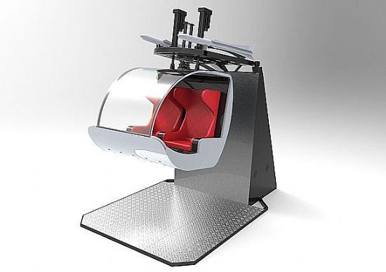 雙人座重型戰機駕駛艙