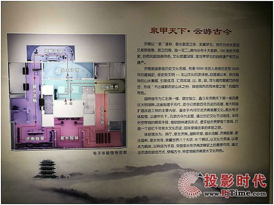 19臺DET-S65WU系列激光工程投影機助力濟南泉水博物館打造泉水電子體驗館 
