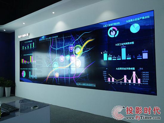     DET55寸拼接大屏、商業顯示器打造“科技+創意”上海松江科創規劃展示館