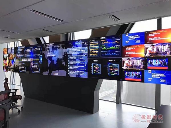 LG超窄邊拼接助力央視國際頻道融媒體中心建設