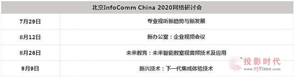 從線上走到線下！網絡研討會圓滿結束，期待9月28-30日在北京InfoComm China現場相見！