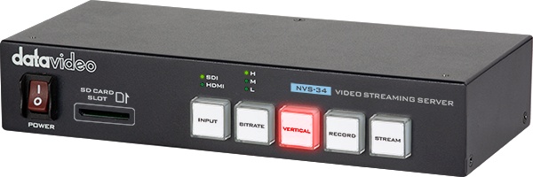Datavideo 洋銘重磅推出全新橫豎屏雙平臺直播編碼器 – Datavideo NVS-34