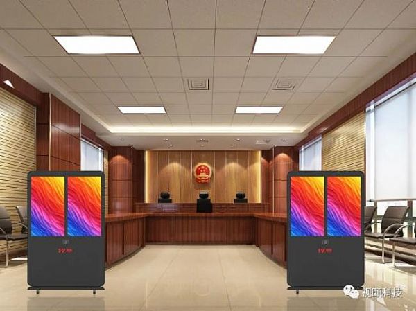 廣告機新寵 上海視頤發布最新43英寸雙拼AI智慧屏