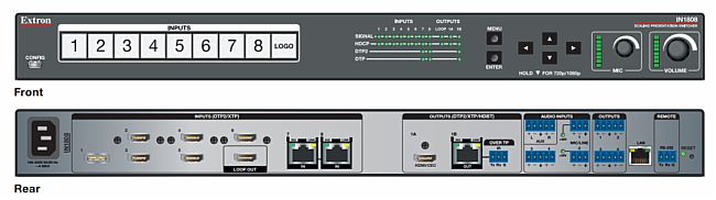 Extron IN1808 行業最佳演示切換器