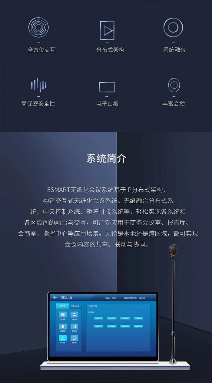 會議上新 ▏ESMART無紙化會議系統——無紙共享交互，會議高效決策！