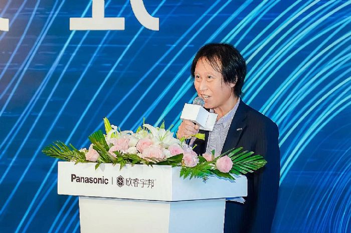 圖：松下電器中國東北亞公司總裁CEO 堂埜茂致辭