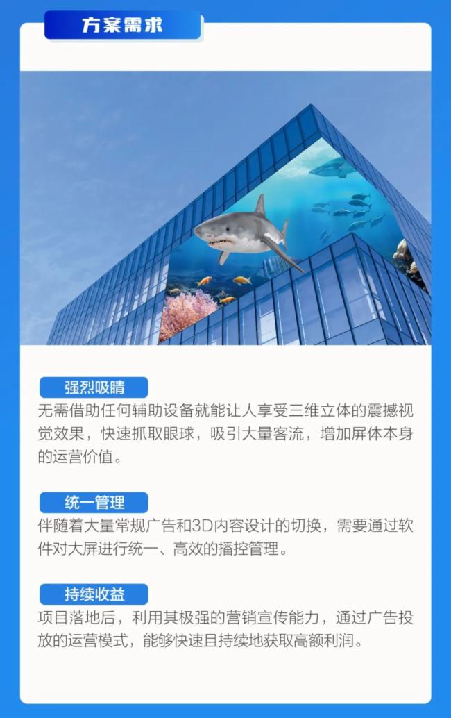 �？低晳敉饴阊�3D大屏解決方案