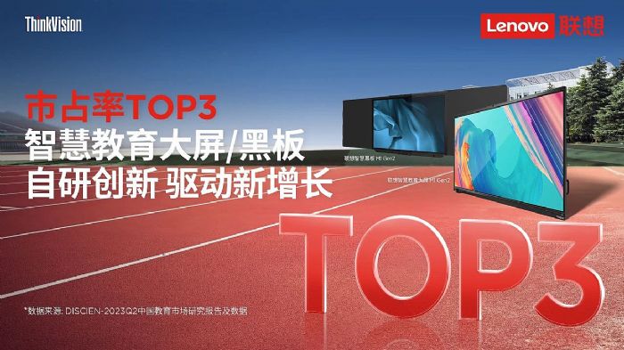 市占率TOP3｜聯想智慧教育大屏/黑板自研創新全面升級