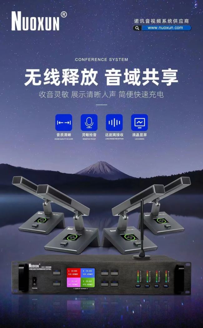 諾訊NX-3288無線會議系統助力河南某政治協商會議室