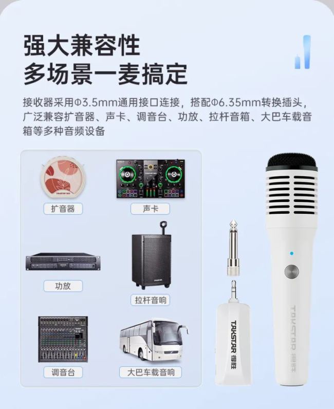 新品｜得勝HM－300W無線手持麥克風發布