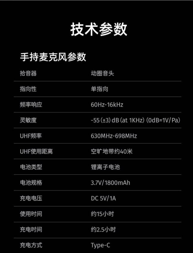 新品｜得勝HM－300W無線手持麥克風發布