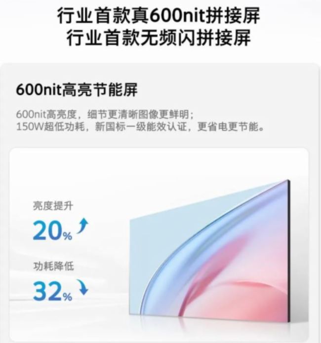 創維商用行業首款無頻閃LCD拼接屏WP55B01H