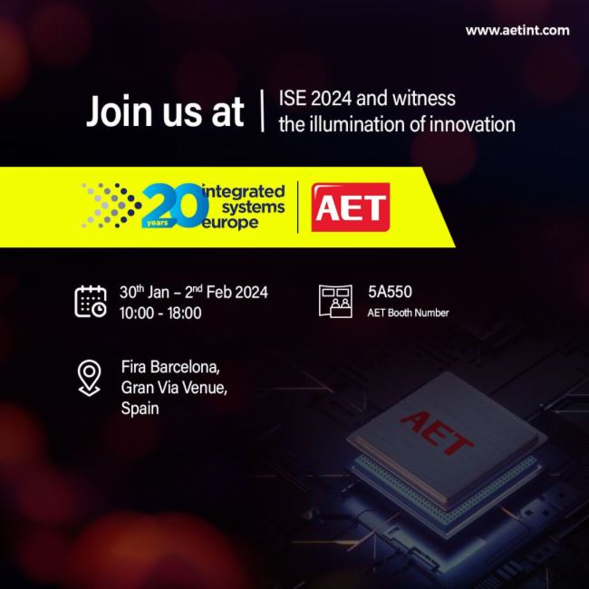 ISE 2024 | AET阿爾泰繼續與全球客戶共享LED極致視界