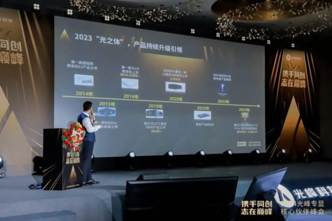 “攜手同創 志在巔峰”2024光峰專顯核心伙伴峰會圓滿結束
