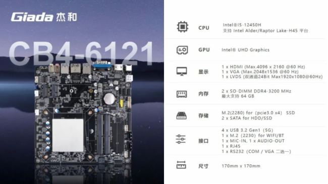 杰和科技一體機主板全新系列|CB4-6121為高性能而生
