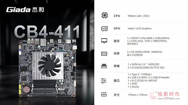 重磅發布|杰和科技AI一體機主板——CB4-411